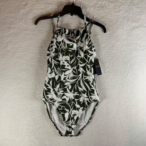 Ralph Lauren Womens Shaping Underwire Floral Print One Piece Swimsuit Size 8 NWT - Picture 1 of 10